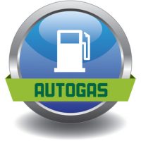 Button - Kraftstoff - Autogas - blau